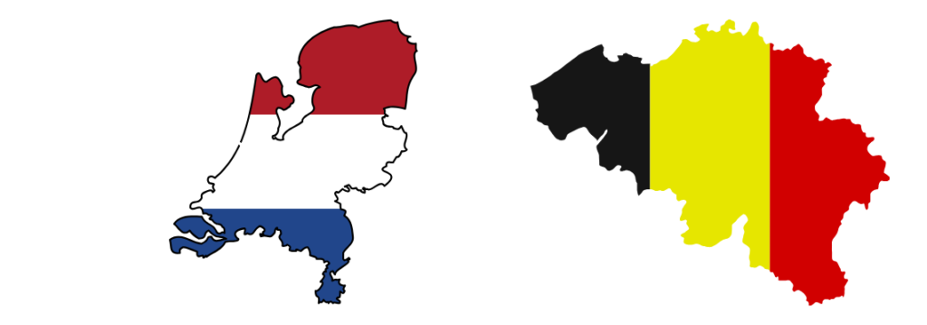 De bezorggebieden van Premium Partytent Nederland & België