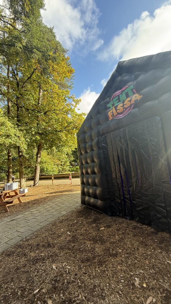 opblaas disco 55×5 meter premium partytent mfrh original