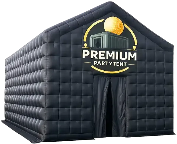 Opblaasbare partytent 5x4 meter huren 0 tot 25 personen